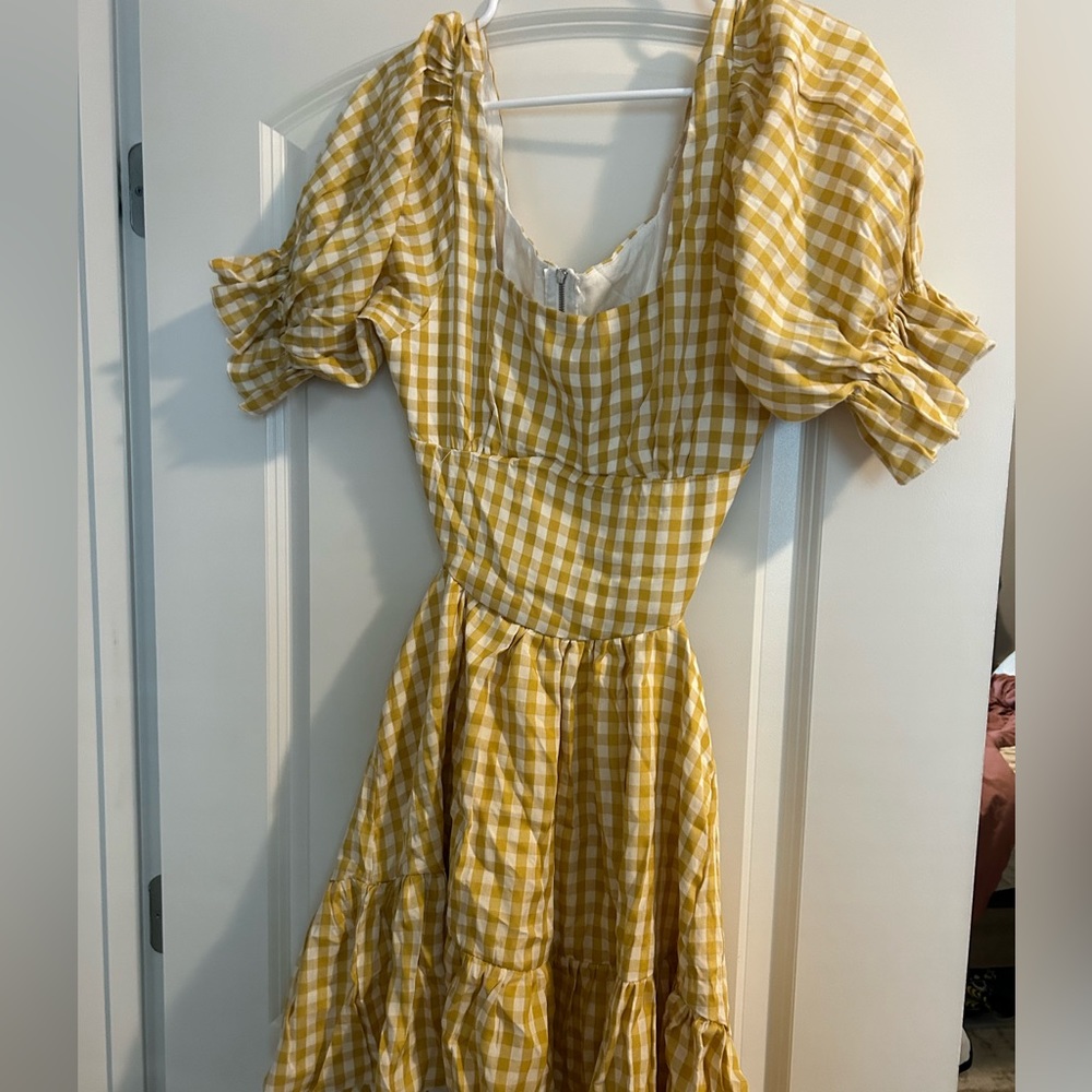 Yellow Gingham Talulah Dress